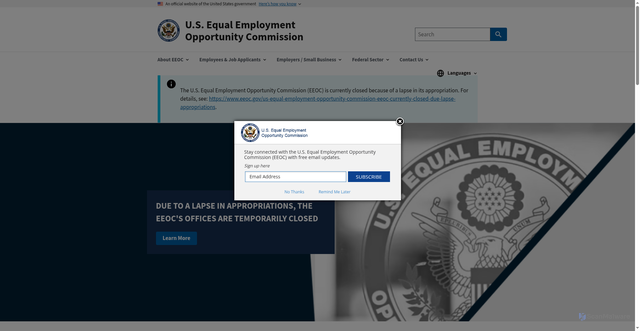 Security scan screenshot of https://www.eeoc.gov/