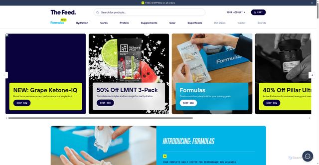 Security scan screenshot of https://thefeed.myshopify.com