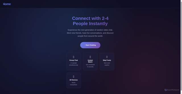 Security scan screenshot of randomchatv3-ahoshecq5b.edgeone.dev