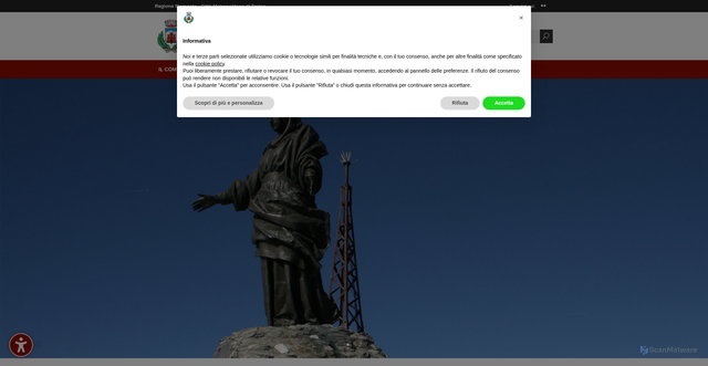 Security scan screenshot of https://www.comune.mompantero.to.it/
