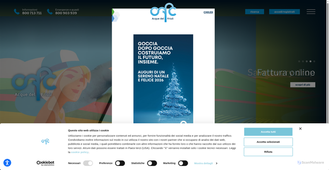 Security scan screenshot of https://www.cafcspa.com/