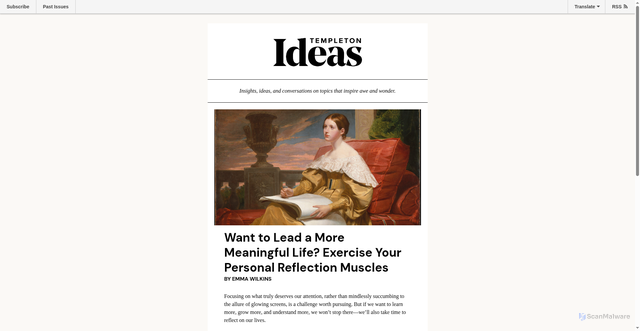 Security scan screenshot of https://mailchi.mp/templeton.org/templetonideas_20260114?e=9a9b26aac6