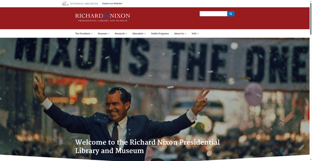 Security scan screenshot of https://www.nixonlibrary.gov/