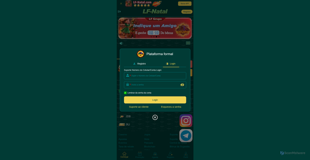 Security scan screenshot of https://lf-natal.mom/