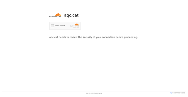 Security scan screenshot of https://aqc.cat