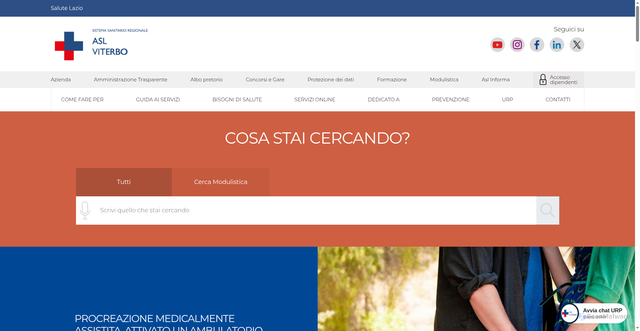 Security scan screenshot of https://www.asl.vt.it/
