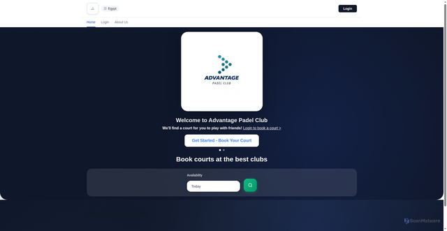 Security scan screenshot of https://advantagepadelcclub-4f4t42a1dx.edgeone.dev/