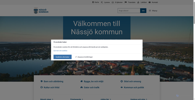Security scan screenshot of http://www.nassjo.se