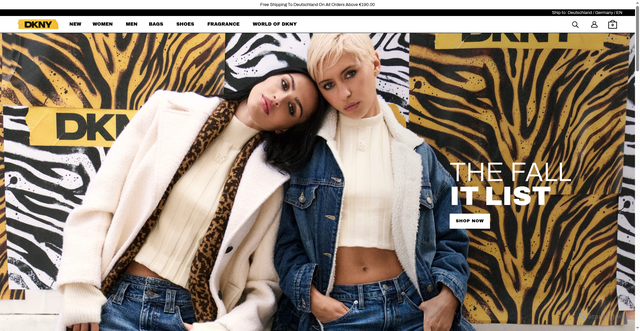 Security scan screenshot of https://dkny.com