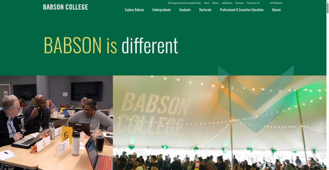 Security scan screenshot of https://babson.edu