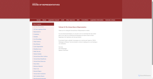 Security scan screenshot of https://www.azhouse.gov/