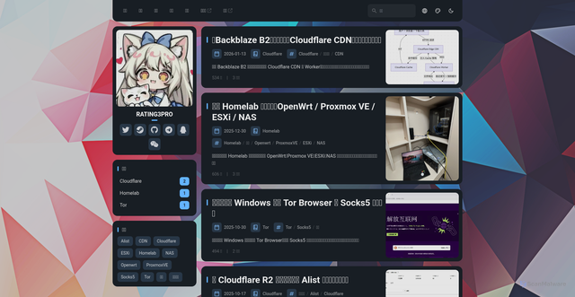 Security scan screenshot of https://fuwari-z6kfjvs2eo.edgeone.app/