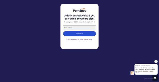Security scan screenshot of https://www.perkspottravel.com