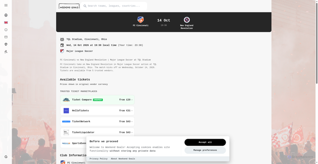 Security scan screenshot of https://www.weekendgoals.com/matches/fc-cincinnati-vs-new-england-revolution-major-league-soccer-/695a2c45c095bf0689fcfe27