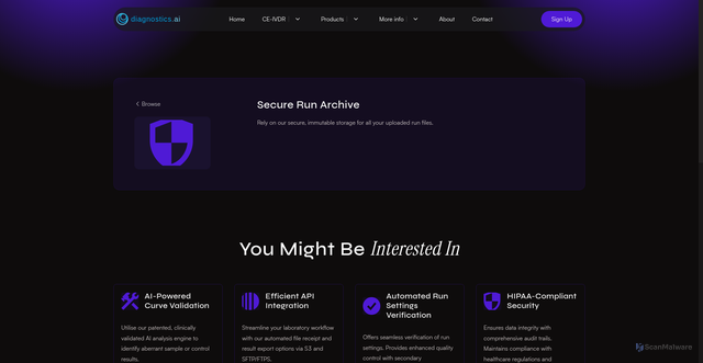 Security scan screenshot of https://dxai-test.pages.dev/integration/secure-archive/
