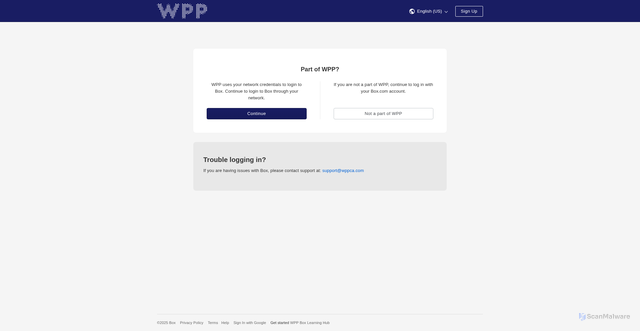 Security scan screenshot of https://wpp.ent.box.com