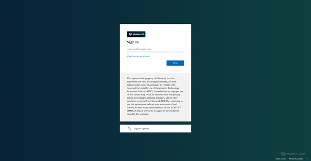 Security scan screenshot of https://ask.glasswall.com