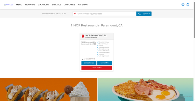 Security scan screenshot of https://restaurants.ihop.com/en-us/ca/paramount/