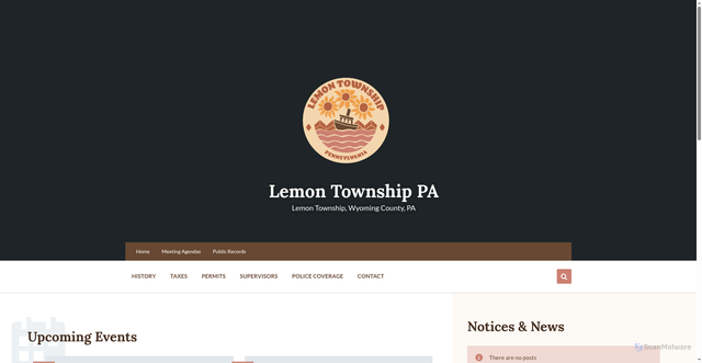 Security scan screenshot of https://lemontownshippa.gov/