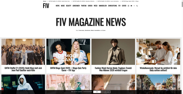 Security scan screenshot of https://fivmagazine.de
