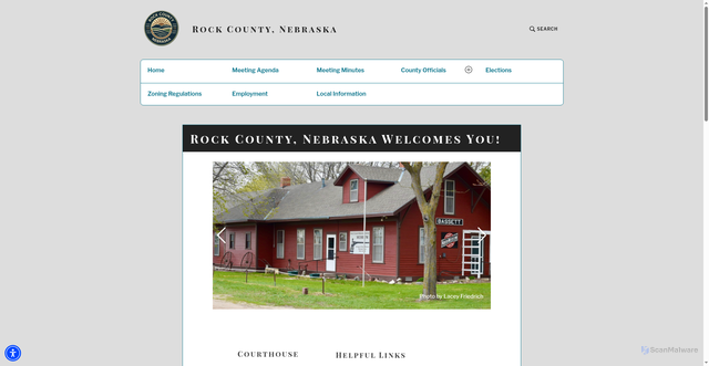 Security scan screenshot of https://rockcountyne.gov/