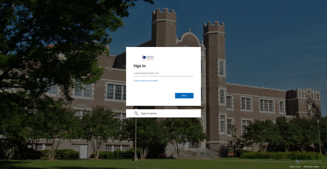 Security scan screenshot of https://mdek12-my.sharepoint.com
