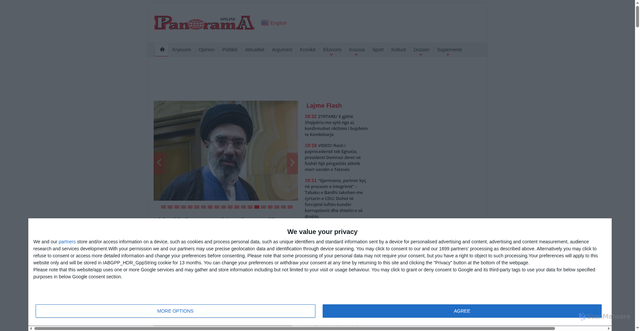 Security scan screenshot of https://www.panorama.com.al