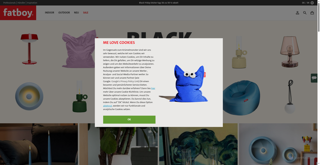 Security scan screenshot of https://www.fatboy.com/
