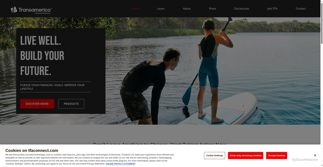Security scan screenshot of https://www.tfaconnect.com/