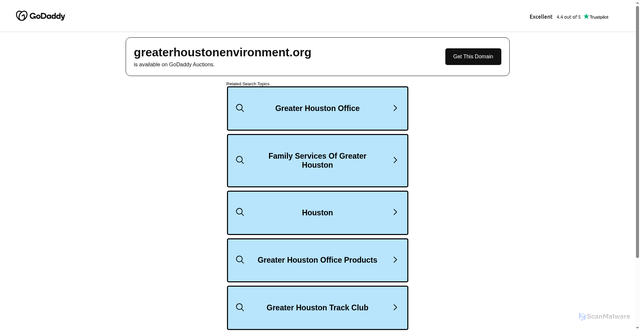 Security scan screenshot of api.aws.parking.godaddy.com