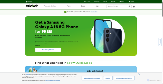 Security scan screenshot of https://aiowireless.com