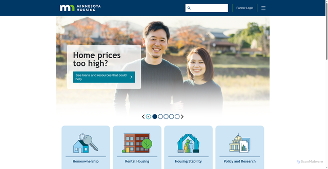 Security scan screenshot of https://mnhousing.gov/