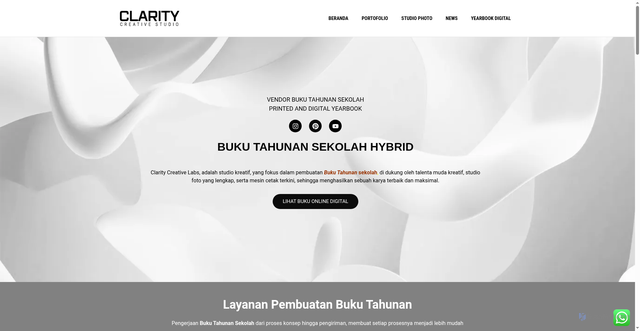 Security scan screenshot of https://claritycreativelabs.com