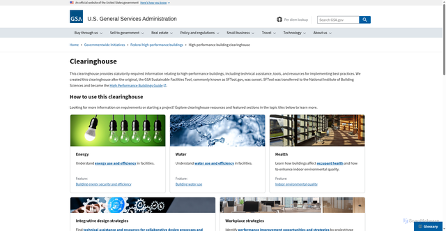 Security scan screenshot of https://www.gsa.gov/governmentwide-initiatives/federal-highperformance-buildings/highperformance-building-clearinghouse