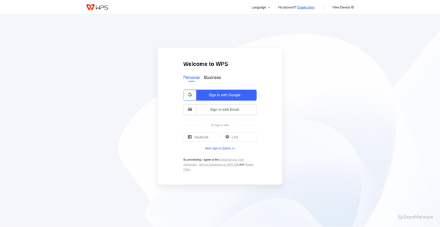 Security scan screenshot of https://docs.wps.com
