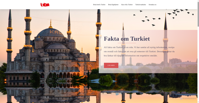 Security scan screenshot of https://faktaomturkiet.se