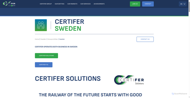 Security scan screenshot of https://certifer.se