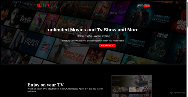 Security scan screenshot of https://netflix-clone-pi-ruby.vercel.app/