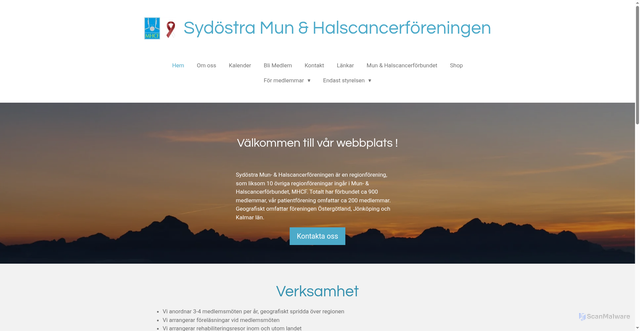 Security scan screenshot of https://sydostmhcf.se