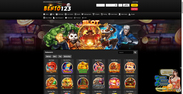 Security scan screenshot of https://ndxx1-bento123.com/desktop/game/slot/habanero