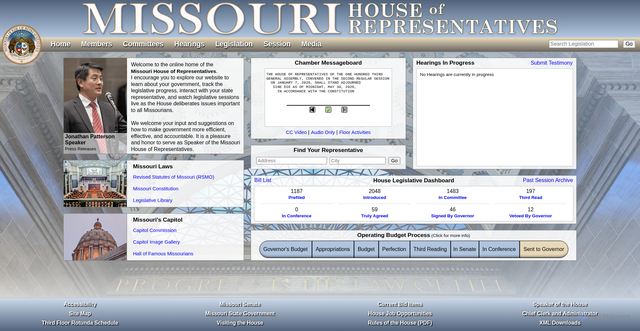 Security scan screenshot of https://house.mo.gov
