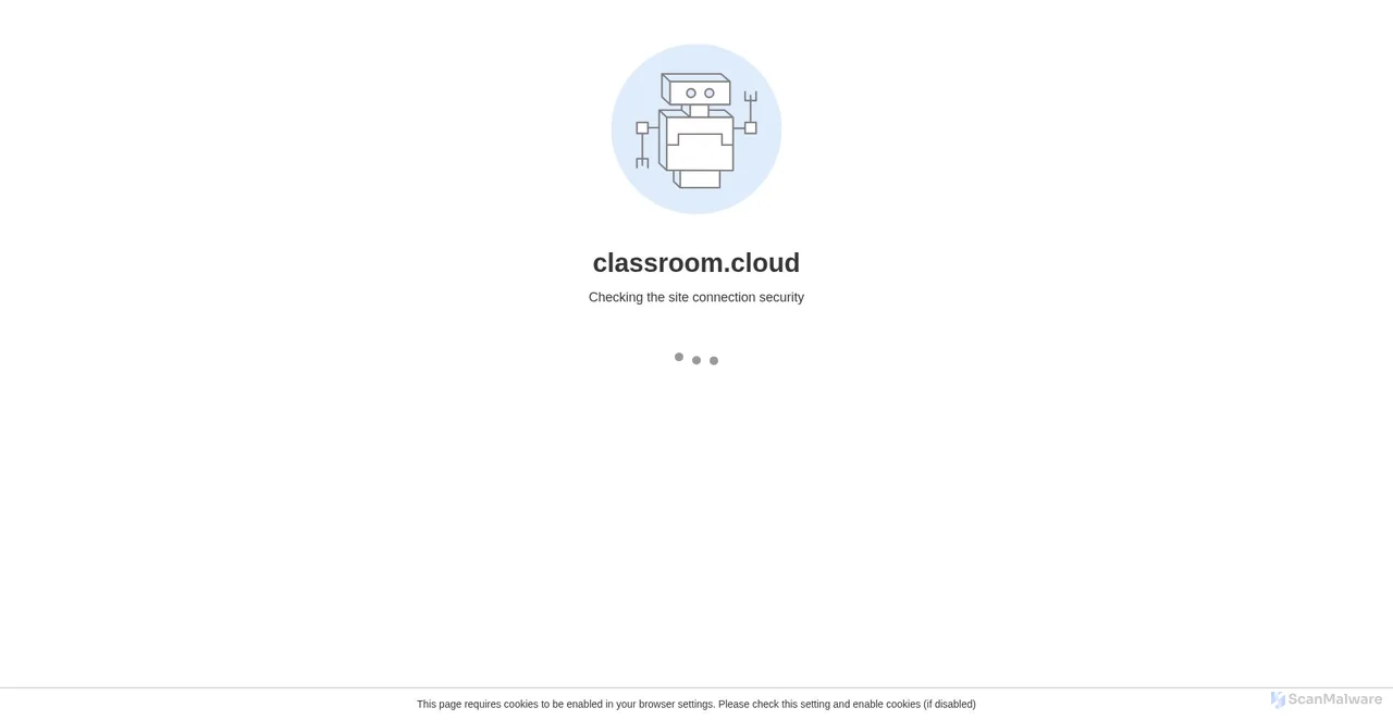 Security scan screenshot of https://classroom.cloud