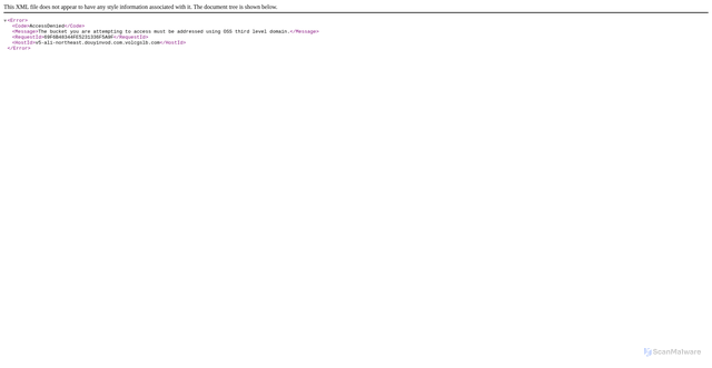 Security scan screenshot of https://v5-ali-northeast.douyinvod.com.volcgslb.com