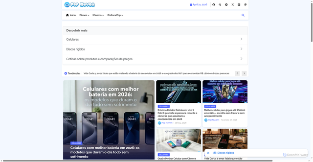 Security scan screenshot of https://www.popnuvem.qzz.io/