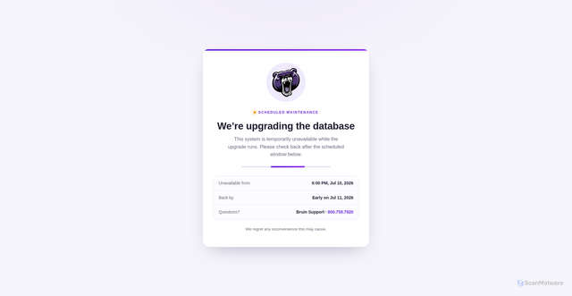 Security scan screenshot of https://web.bellevue.edu