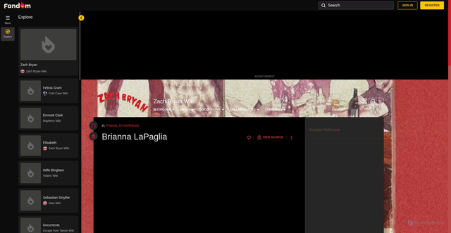 Security scan screenshot of https://zachbryan.fandom.com/wiki/Brianna_LaPaglia