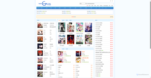Security scan screenshot of https://gmanhua.com