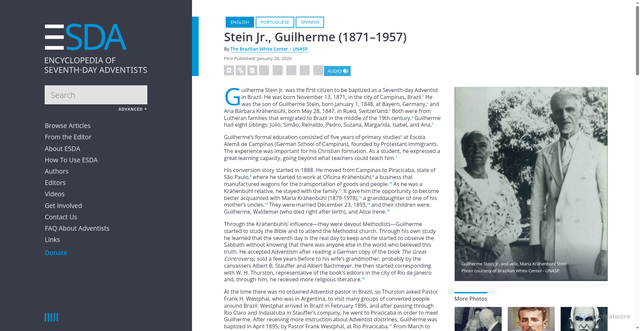 Security scan screenshot of https://encyclopedia.adventist.org/article?id=agpt