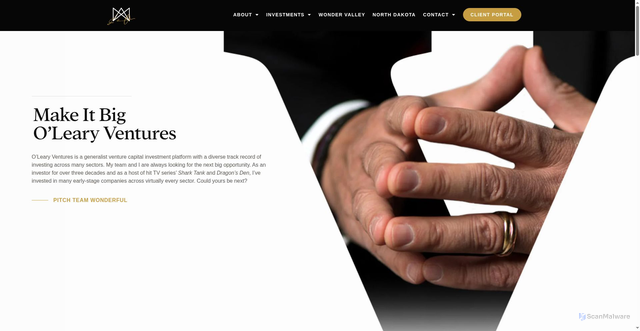 Security scan screenshot of https://olearyventures.com/