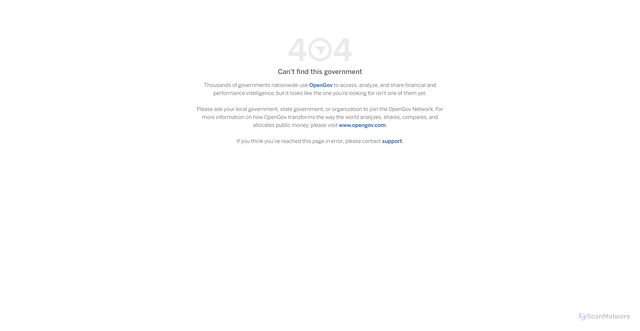 Security scan screenshot of https://eamclassic.opengov.com